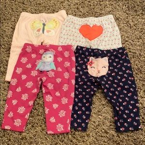 Lot of 4 pants - size 6 months